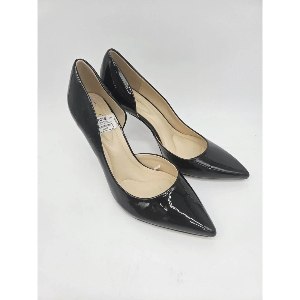 Jessica Simpson Paryn D'orsay Pointy Stiletto High Heel Pumps 8.5 Black Gold